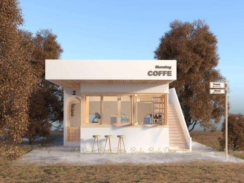thiết kế quán cafe phong cách Hàn Quốc